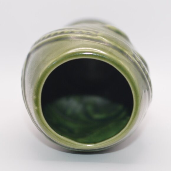 Orchids of Hawaii 1960s Green 7.5 inch Tiki (R-1 Headhunter Mug Maori Warrior) - Picture 7 of 7